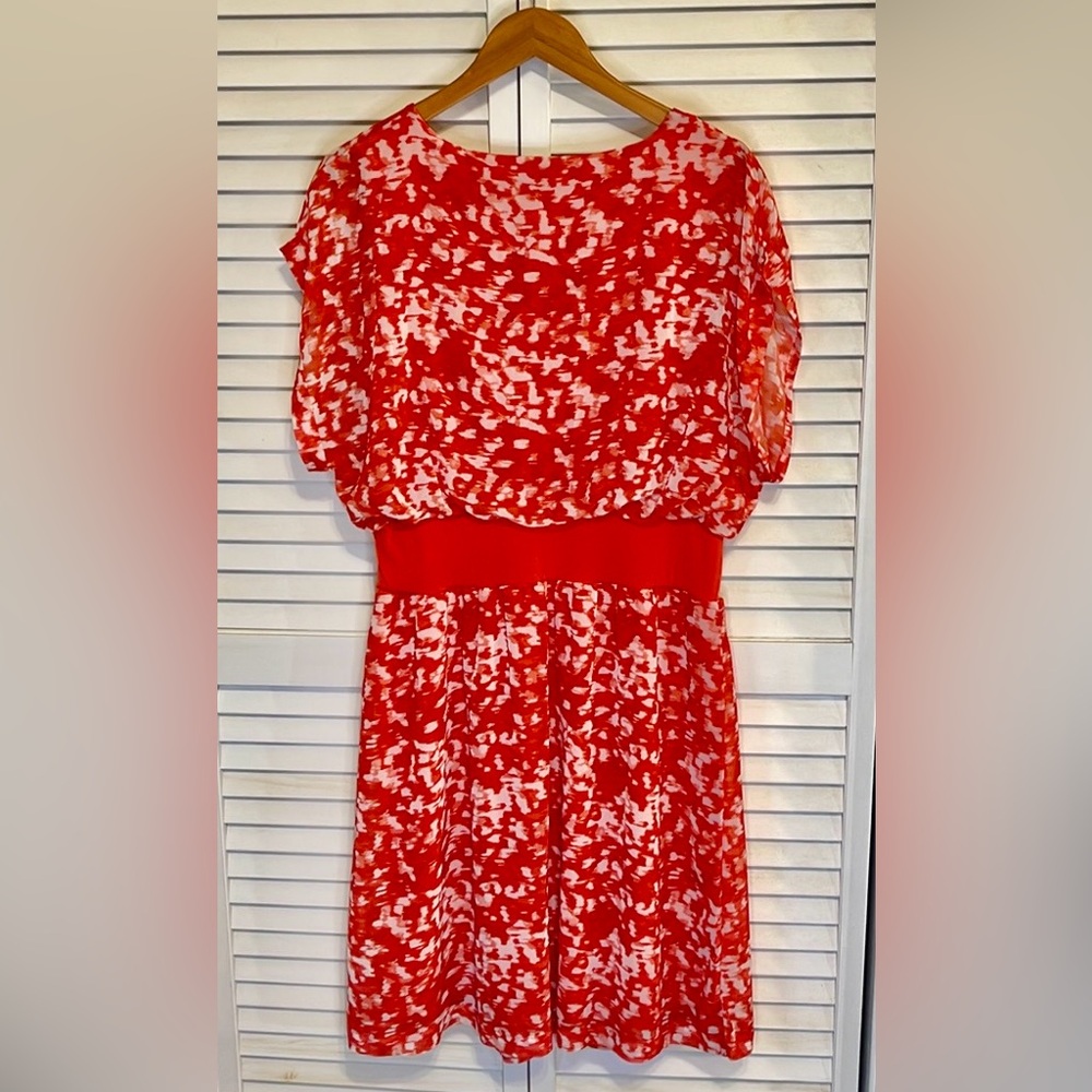 Halston Brush Stroke Size S Hot Coral